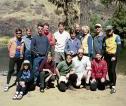 Group photo before shuttle to Eugene