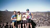 Mark, Jaz, Kerie and Tim atop Dee Wright Observatory